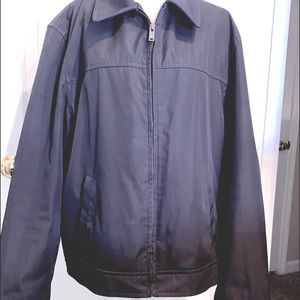 Mens Guess Navy Blue Zip Jackets Size X-Large